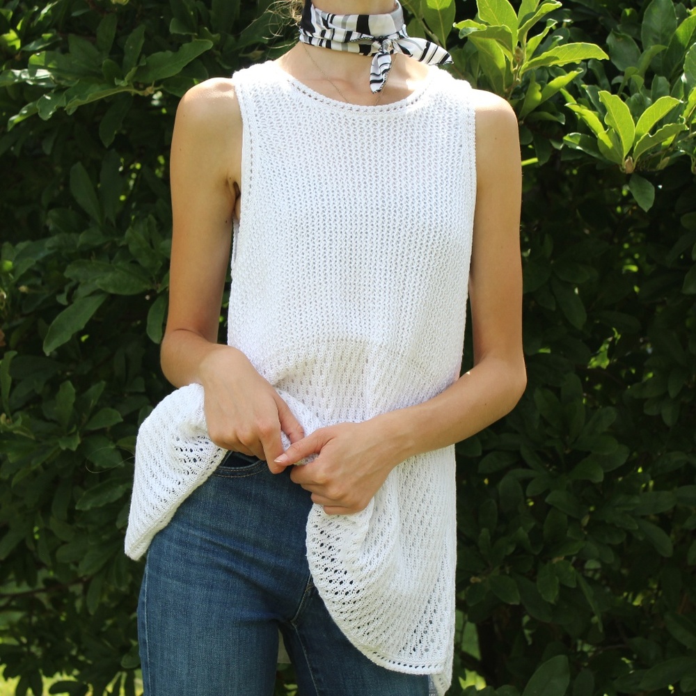 Knit Split-Back Tank